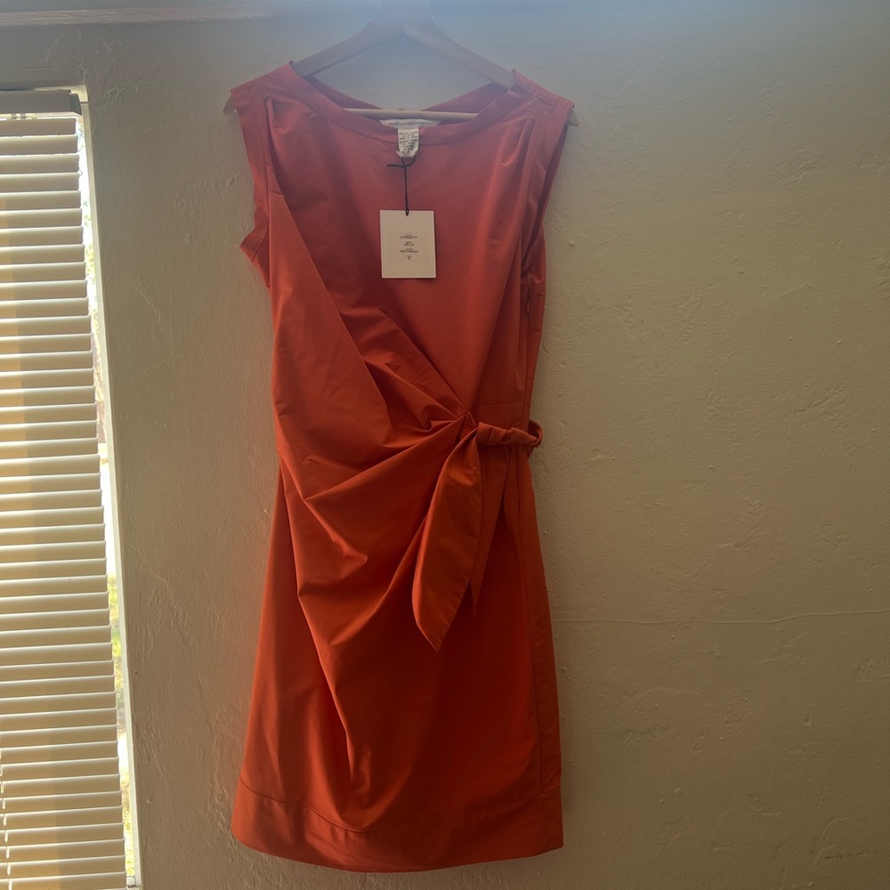 Diane Von Furstenberg Sleeveless Tie-Waist Midi Dress - NWT - Picture 7 of 7